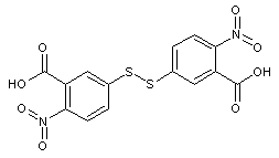 5,5'-二硫代-雙(硝基甲酸)結構式